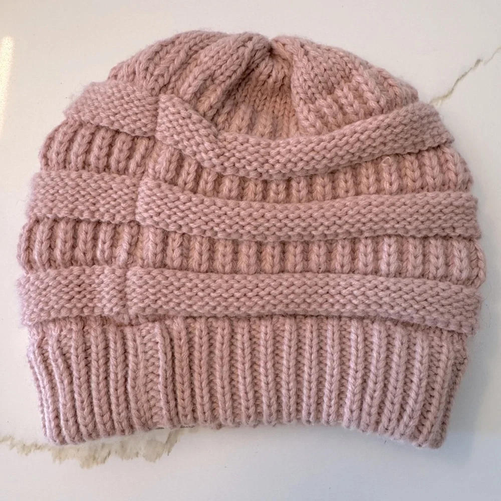 C.C Pink Knit Beanie